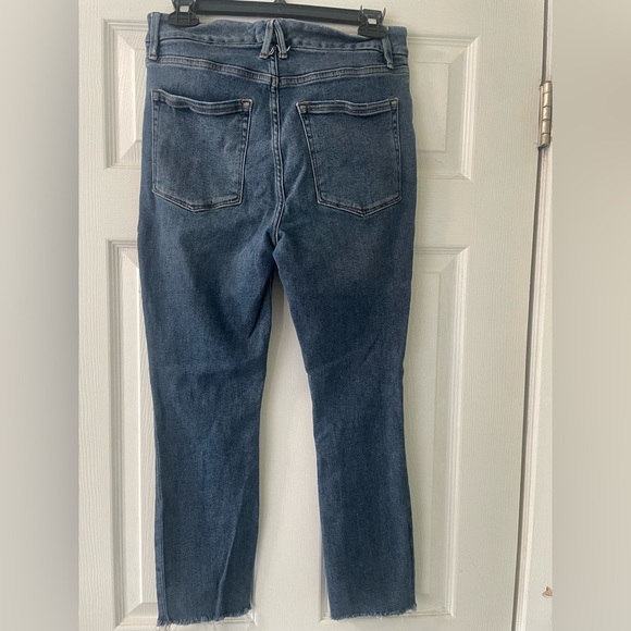 Good American Blue Skinny Jeans with Distressed Details - Picture 2 of 7